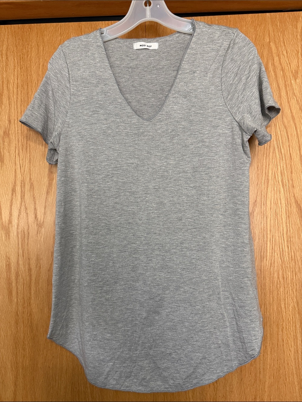 Mod Ref Light Heather Gray V-Neck Short Sleeve Tee